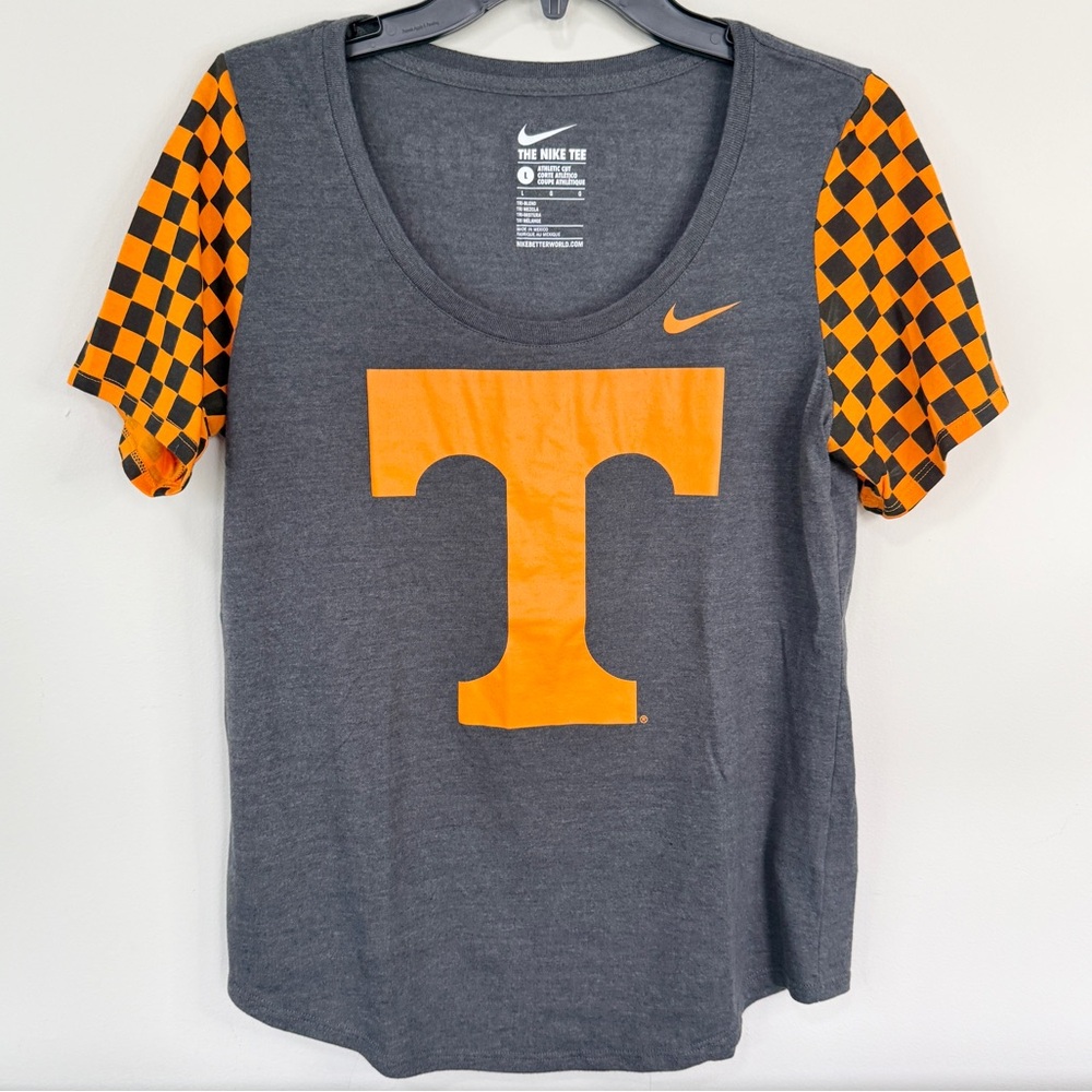 Tennessee Volunteers Nike Women’s Checkerboard Sleeve Short Sleeve Tee Large